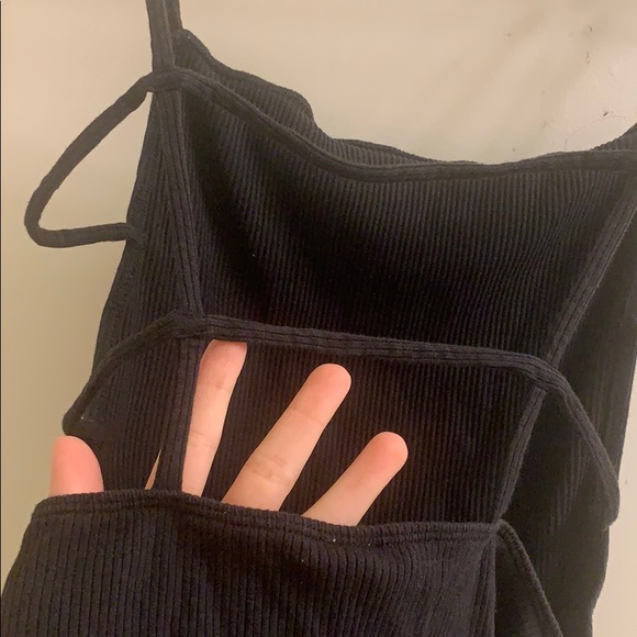 Black caged back bodysuit - Picture 3 of 5